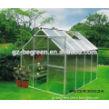 One Pitch Aluminum Frame Greenhouse Polycarbonate Hobby Green House